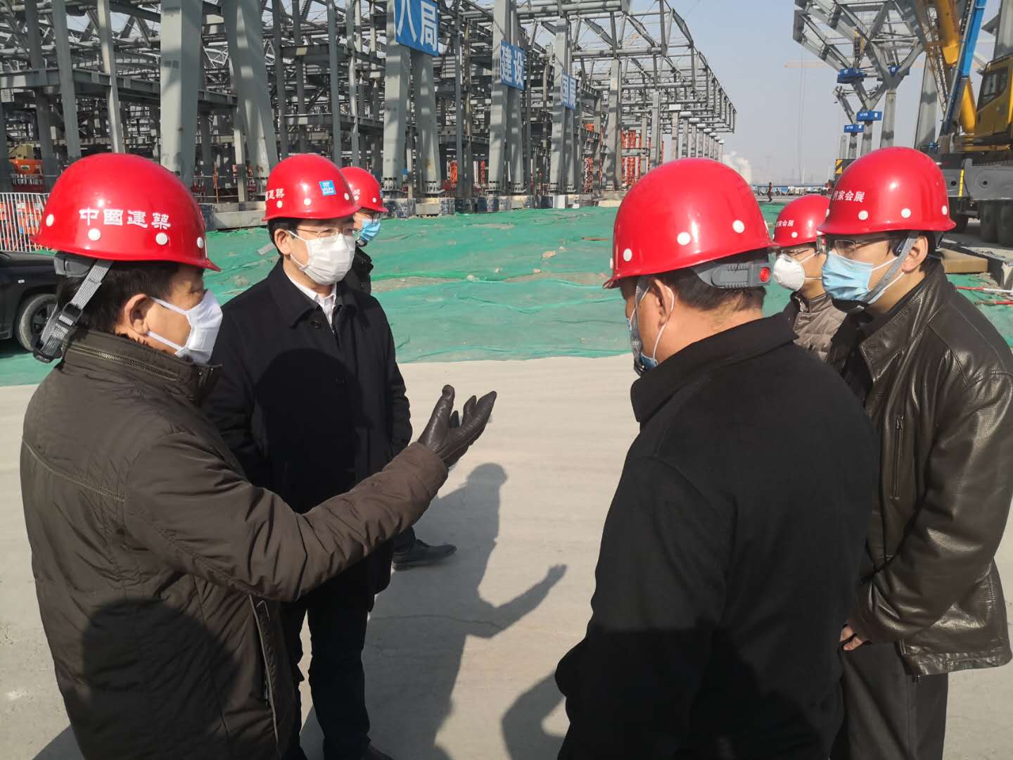 蔡云鹏主任检查建筑工地复工复产情况